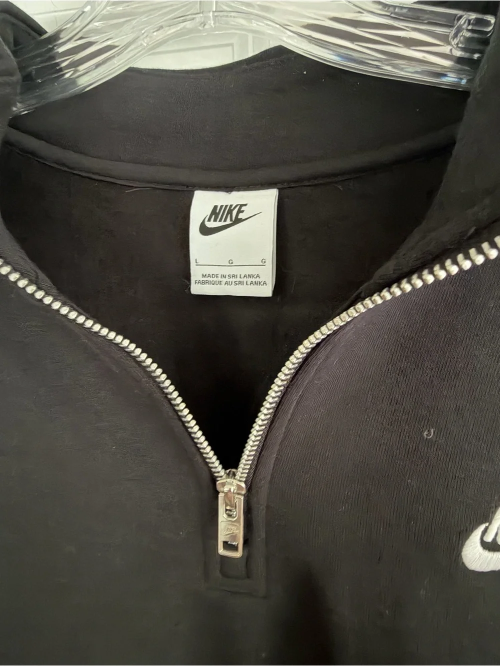 Nike Men’s Black Half-Zip Pullover Sweatshirt